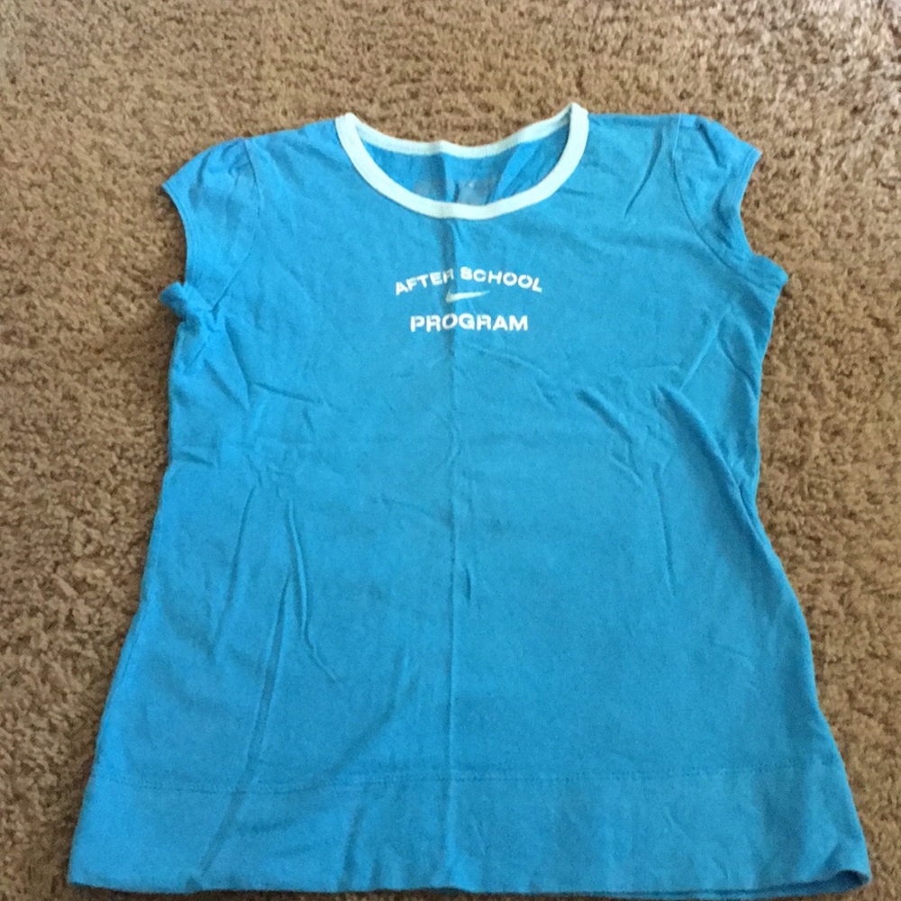 Nike blue Soccer T-shirt Size 14